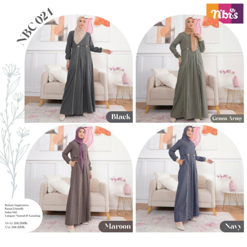 GAMIS NIBRAS NBC 024//NIBRAS FASHION MUSLIM