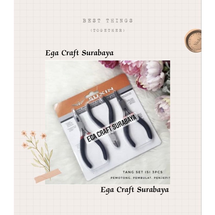 Grosir Tang Set isi 3 Lusinan - Tang Set Craft - Tang Potong - Tang Cucut - Tang Putar