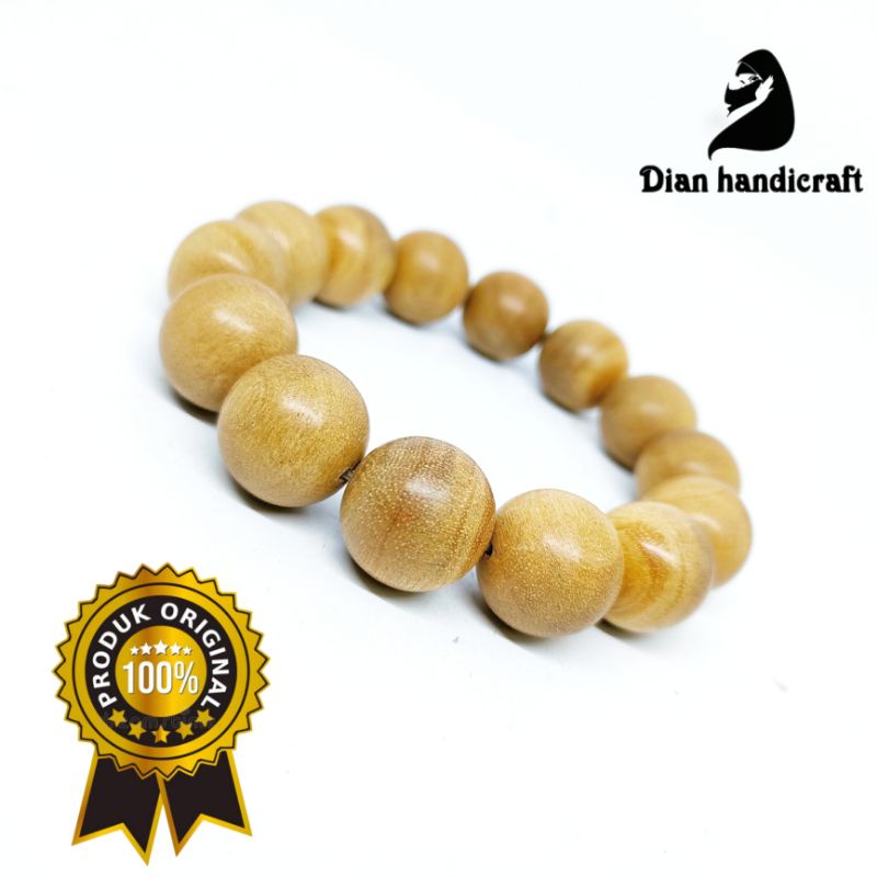 Gelang Kayu Bidara Arab Jumbo Asli original size 12-16mm