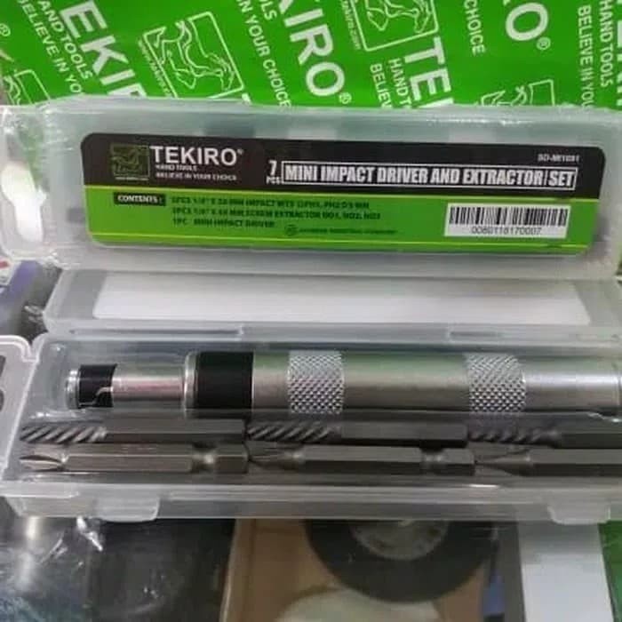 [COD] Tekiro Obeng Ketok Set Mini 7 Pcs / Impact Driver  Extractor / Perlengkapan Rumah Tangga Murah