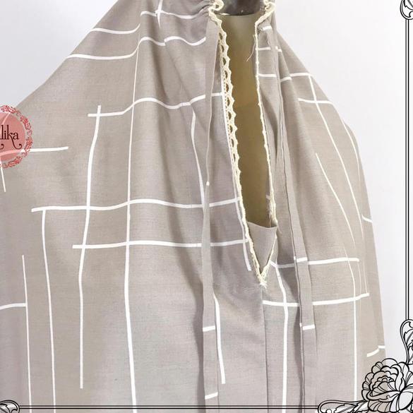 Mukena Bahan Katun Adem / Katun premium / Perlengkapan sholat / V6 - Putih