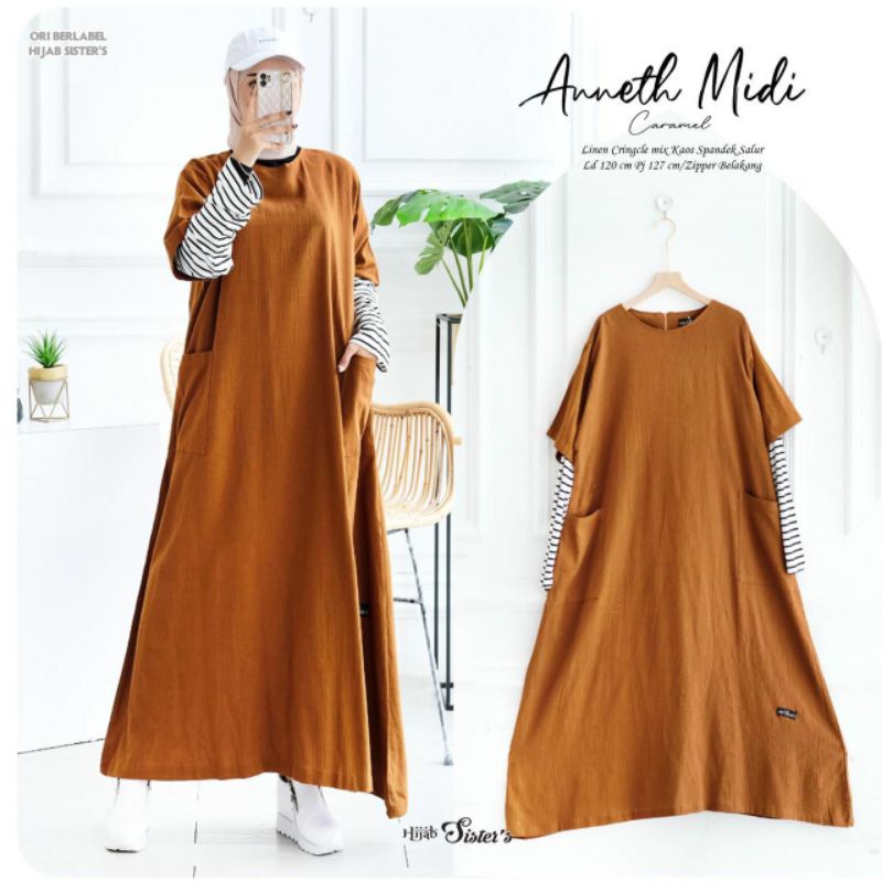 ANNETH MIDI / MOONA DRESS ORI HIJAB SISTER