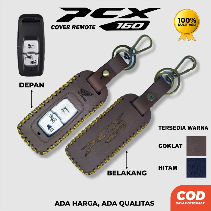 Cover Remote Pcx 160 Gantungan Kunci New Pcx 160 Kulit Sapi Asli