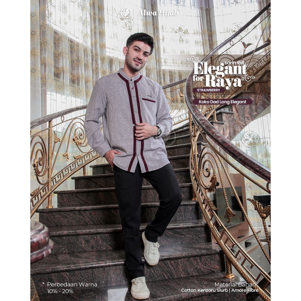 Koko Dewasa Lengan Panjang Sarimbit Keluarga Elegant For Rayya Alwa Hijab Best Seller 2023