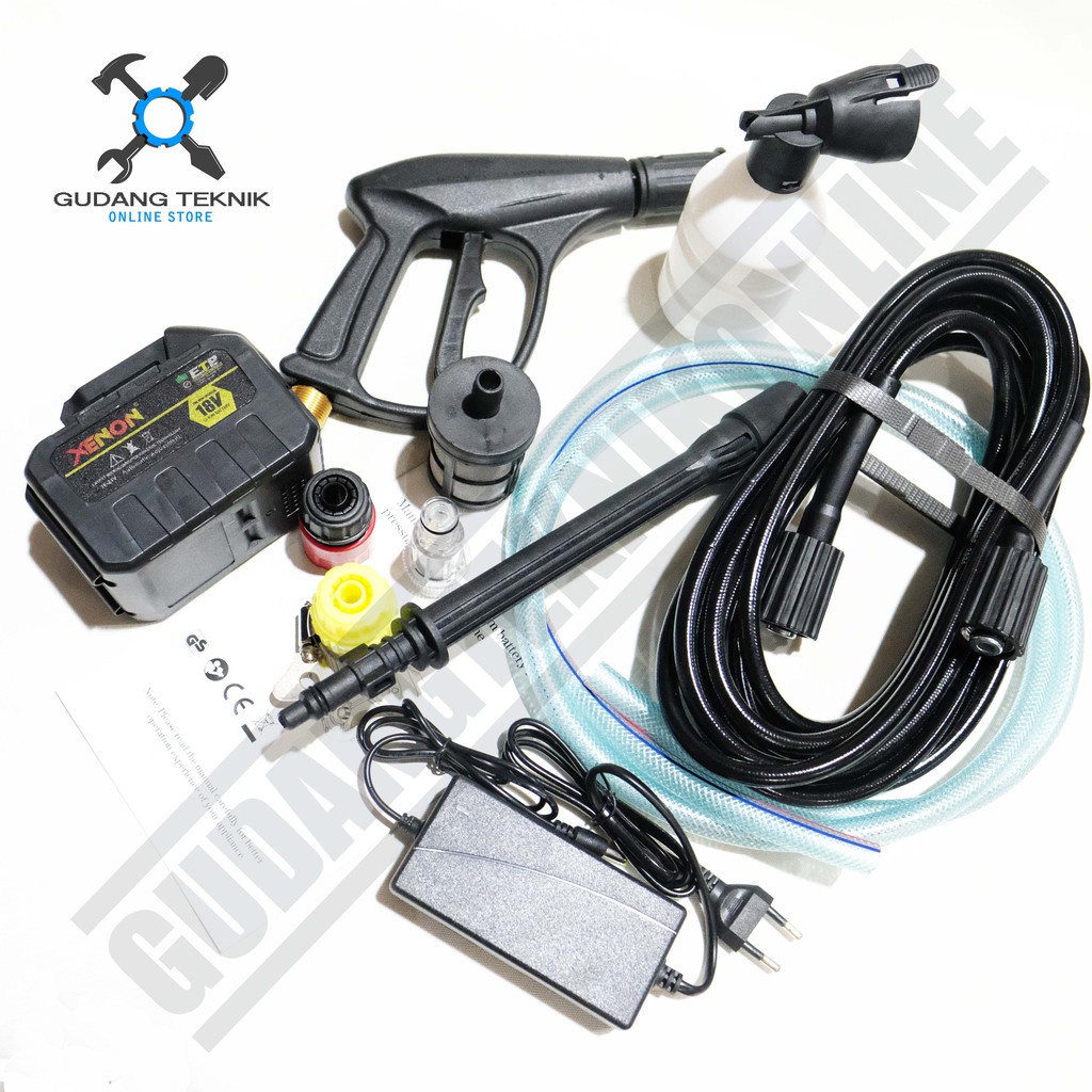 Mesin Cuci Mobil Motor Cas BATERAI CD-HPW400 CD-HPW2160 XENON / Jet Cleaner High Pressure Washer Charger CORDLESS CD-HPW400 CD-HPW2160 XENON