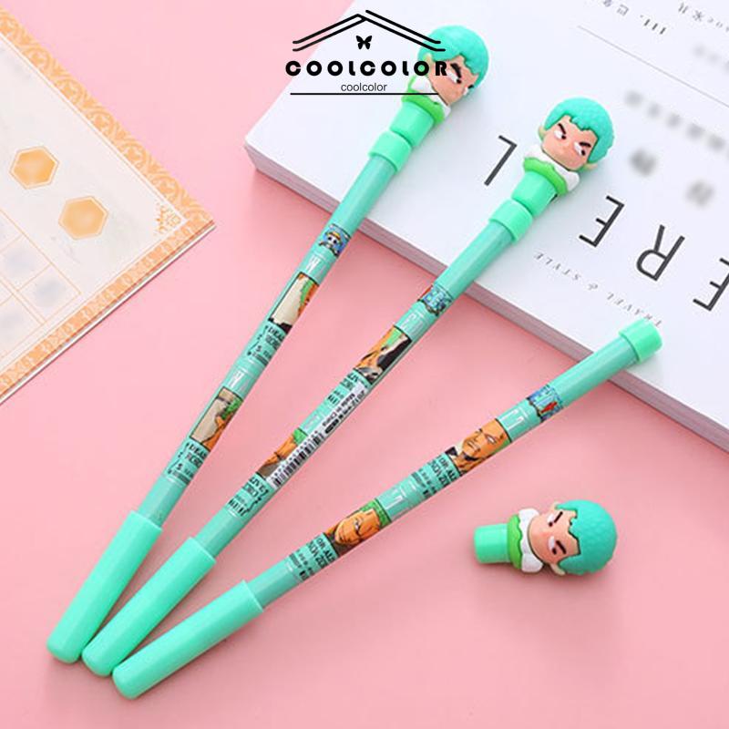 

COD❤️Spinning Pen Pulpen Putar Karakter Anti Stress Pena Mainan Anak Spinner Balance One Piece- cl