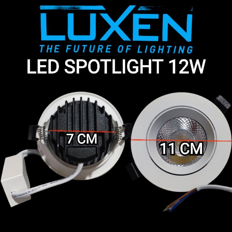 Luxen Lampu Spotlight LED 12w / Lampu Downlight LED Luxen 12w 12 Watt