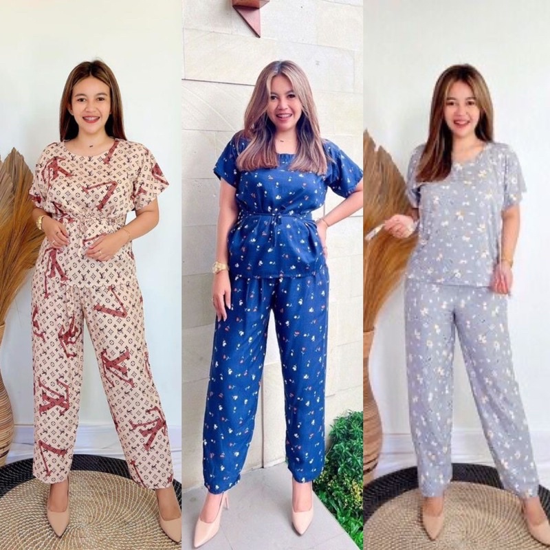 Setelan Baju Tidur Bali [ RANDOM BEBAS PILIH WARNA ]