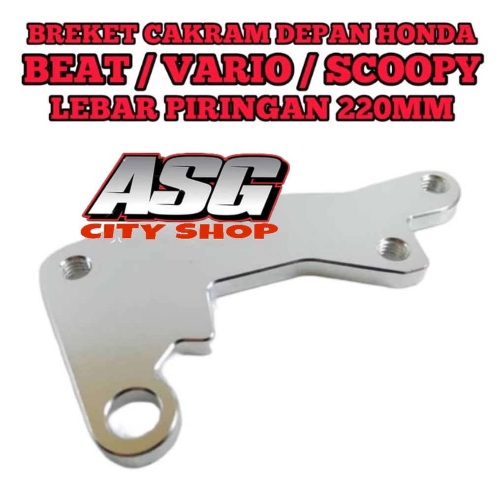 BREKET KALIPER STANDAR DISC 220MM MOTOR MATIC HONDA YAMAHA SCOOPY VARIO BEAT MIO M3 MIO J