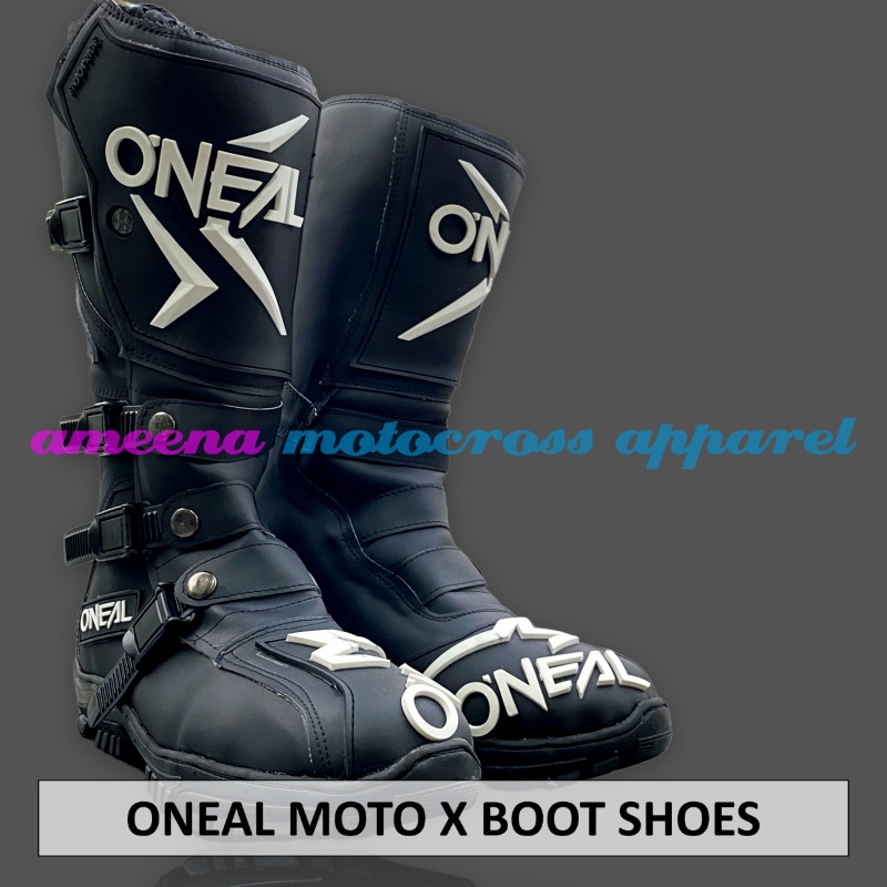 Sepatu MX Boots - Sepatu Trail - Sepatu Motocross - Sepatu Enduro - Sepatu Adventure - Black