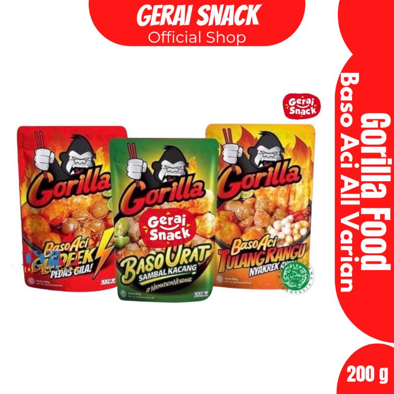 

Baso Aci Gledek Pedas Gila I Baso Aci Tulang Rangu I Baso Urat Sambal Kacang Gorilla 200gr