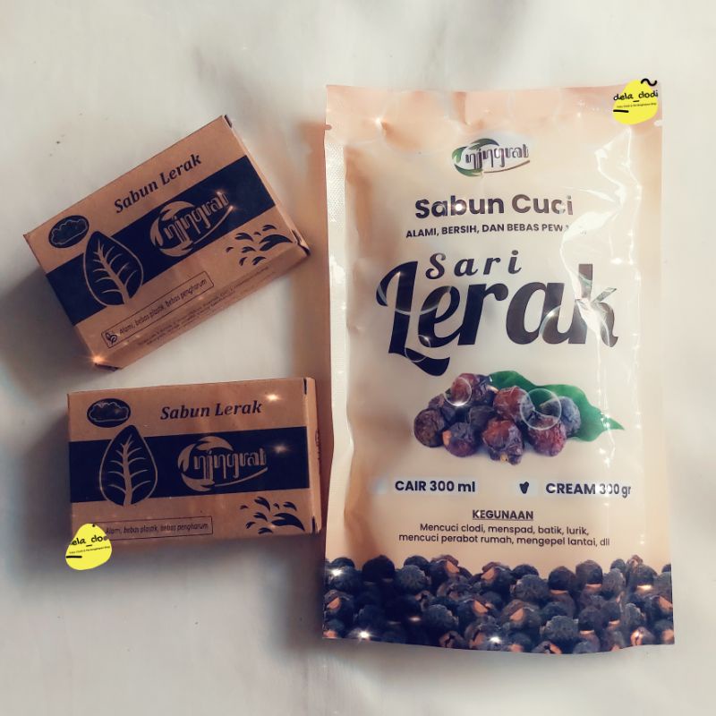 Detergen Clodi - Sabun Batang Ningrat - Lerak Cair - Lerak Cream - Sabun Alami dari Lerak - Cocok Un