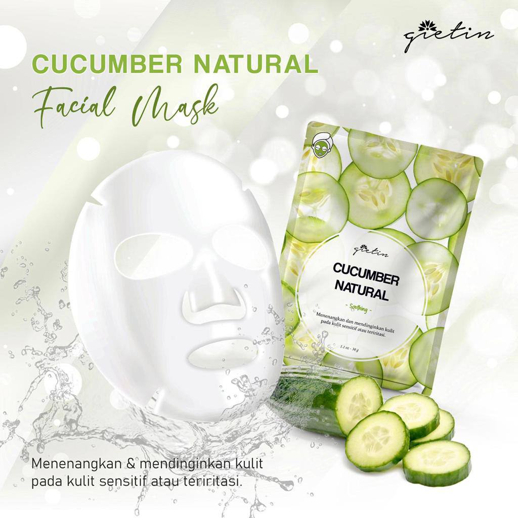 Rorec / Hchana Masker Sheet Mask Natural Essence Face Mask Anti Aging Masker Wajah Gietin