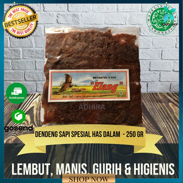 

Dendeng Sapi Spesial Has Dalam Cap Elang Asli Original 250 gr