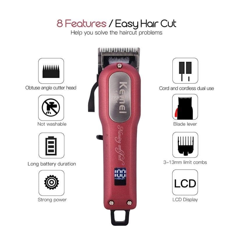 COD Alat Cukur  Kemei KM-1031 Hair Clipper Rechargeable Lithium KM 1031 Original Cukuran Rambut Kemei KM-1031