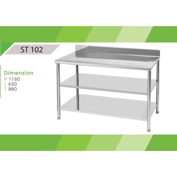 Filter Rak Meja Serba Guna Royal St 102 Stainless Rumah Sakit Dapur Hotel