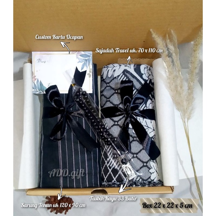 

Hampers / Hampers Cowok / Hampers Sarung / Gift Box Ultah / Kado Anniv / Wisuda / Peralatan Shalat
