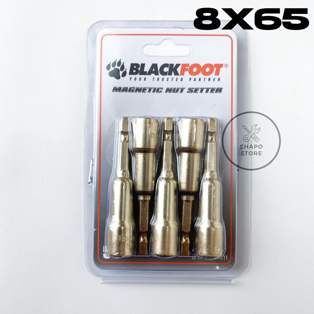 Blackfoot mata bor sock shock sok drilling 8 x 65mm mata bor roofing magnet 8 x 65mm magnetic nut setter