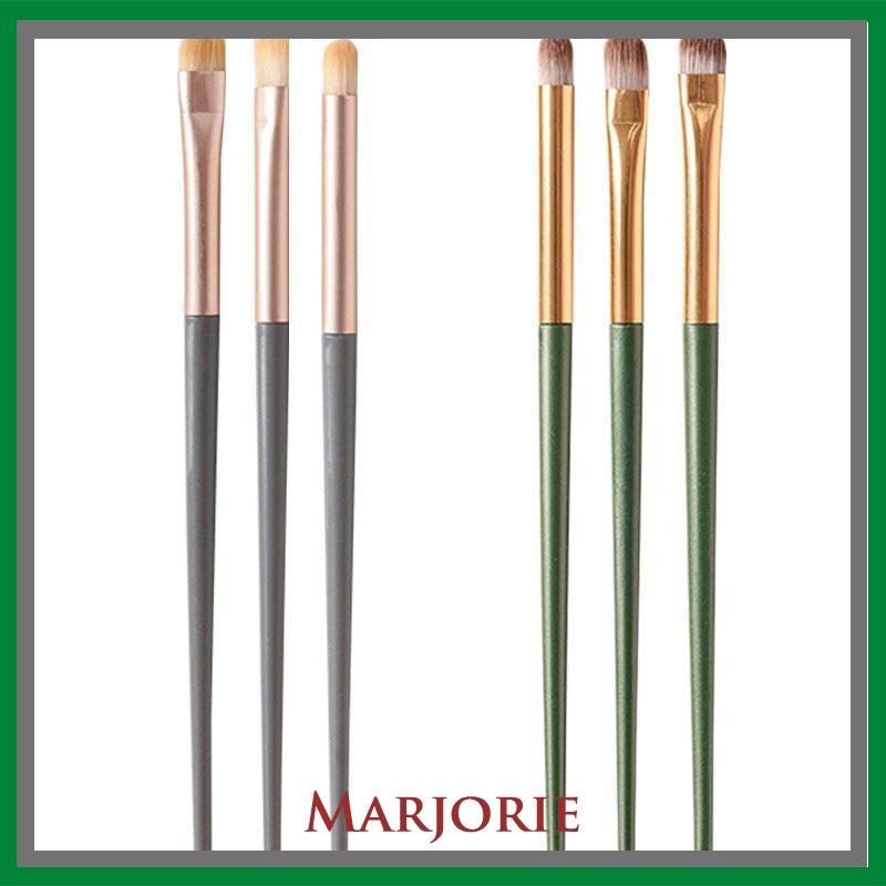 3PCS Eyeshadow Brushes Portable  Universal Eyeliner Berbaring Ulat Sutra Berbaring Kuas Rias  Set Alat Rias-MJD