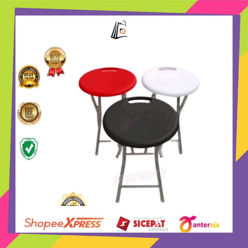 bangku lipat/bangu lipat plastik/bangku lipat portable/bangku lipat mancing/bangku cafe/bangku santa