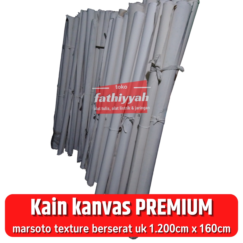 

kanvas lukis roll PREMIUM marsoto tebal termurah grosir 1.200cmx 160cm tc blacu