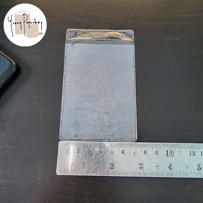 

HJK Kantong Plastik Mika Cover Nametag Panitia / ID CARD Uk. 7 x 10