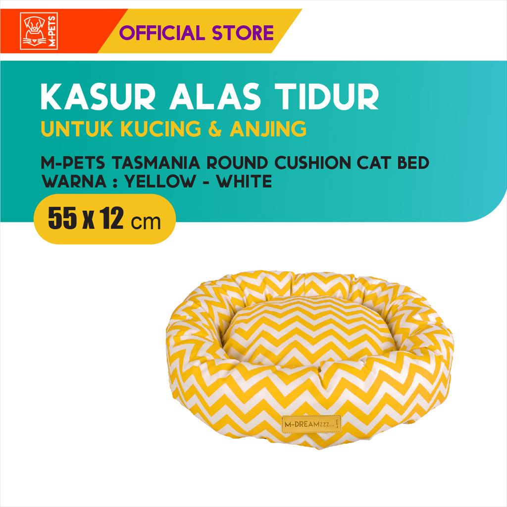 M-Pets Tasmania Round Cushion Cat Bed / Kasur Kucing / Alas Tidur