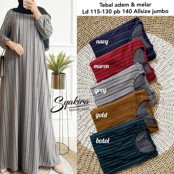 NEW ANJANI#9 JUMBO MAXY TERBARU GAMIS JUMBO BAHAN KAOS DENIM TEBAL - marun