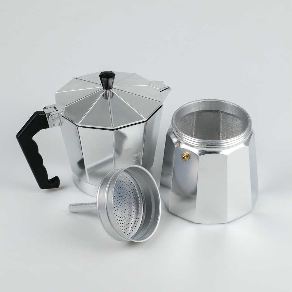 One Two Cups Espresso Coffee Maker Moka Pot Teko Filter - JF112