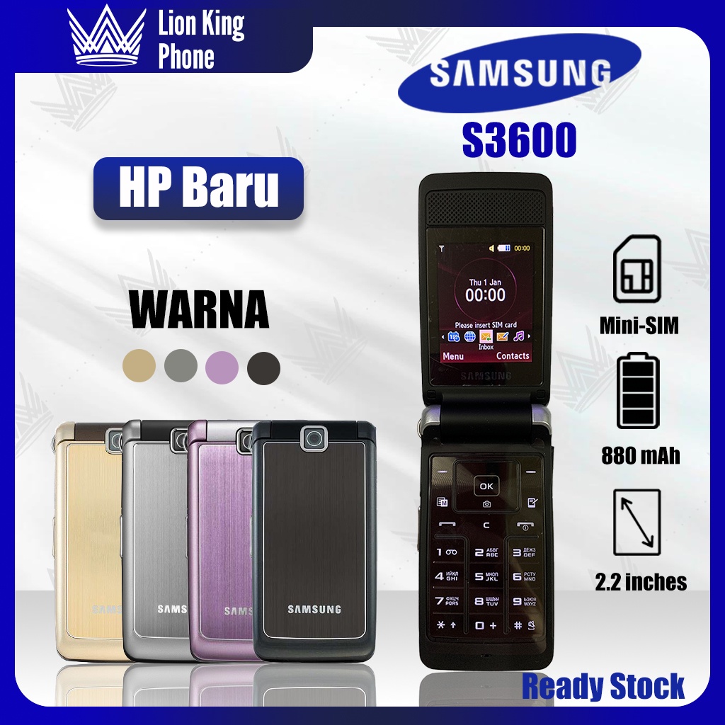 Hp Samsung Lipat S3600 3600 S3600i S 3600 New Fullset TERMURAH HP SAMSUNG hp jadul samsung lipat