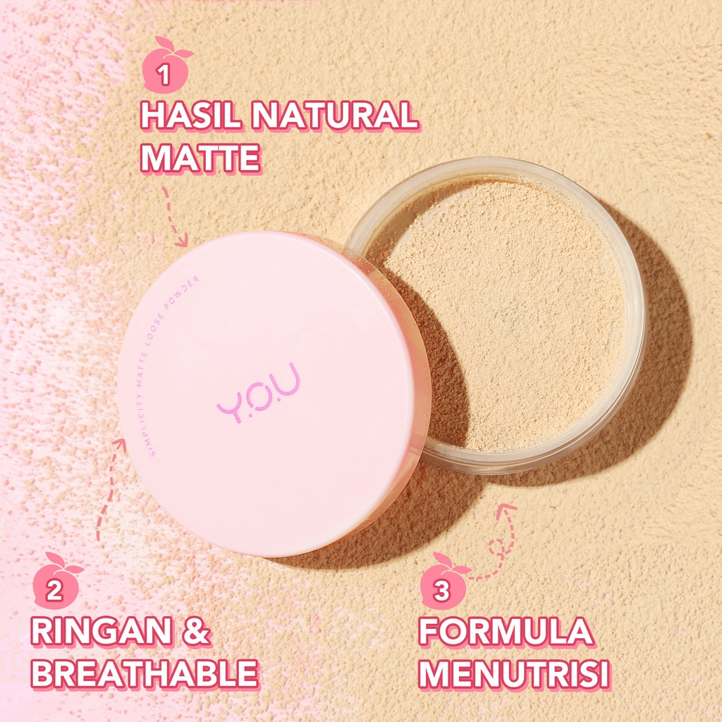 [NEW] YOU Simplicity Matte Loose Powder - Loose Powder Bedak Tabur Original BPOM