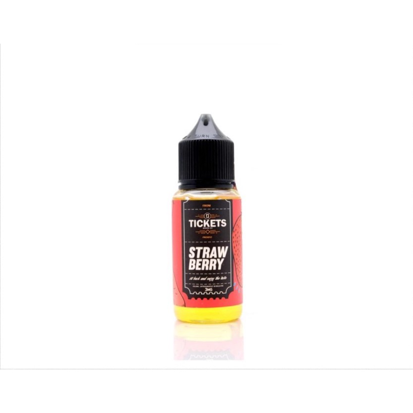 BARU EJM LIQUID TICKETS STRAWBERRY 60ML - LIQUID VAPE VAPOR JUICE 3MG