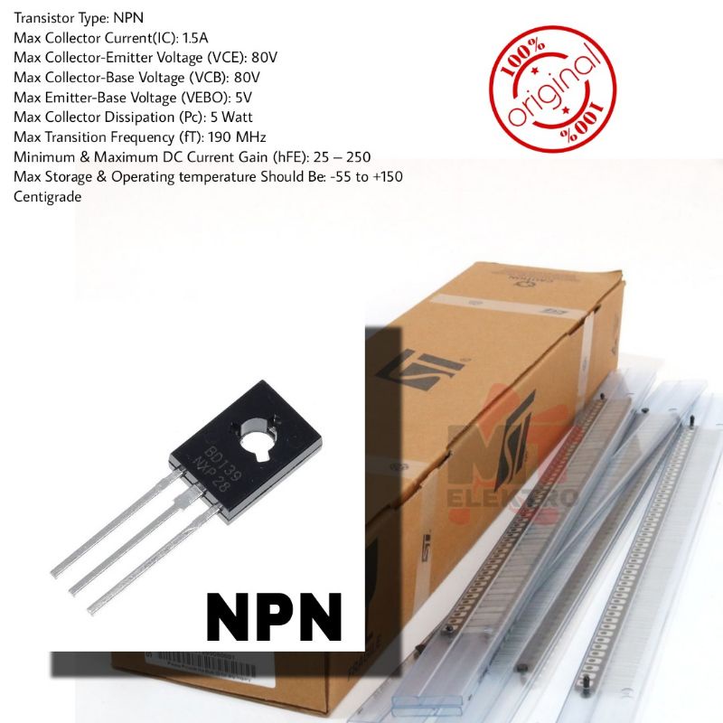 Jual Transistor Npn Bd Original Shopee Indonesia