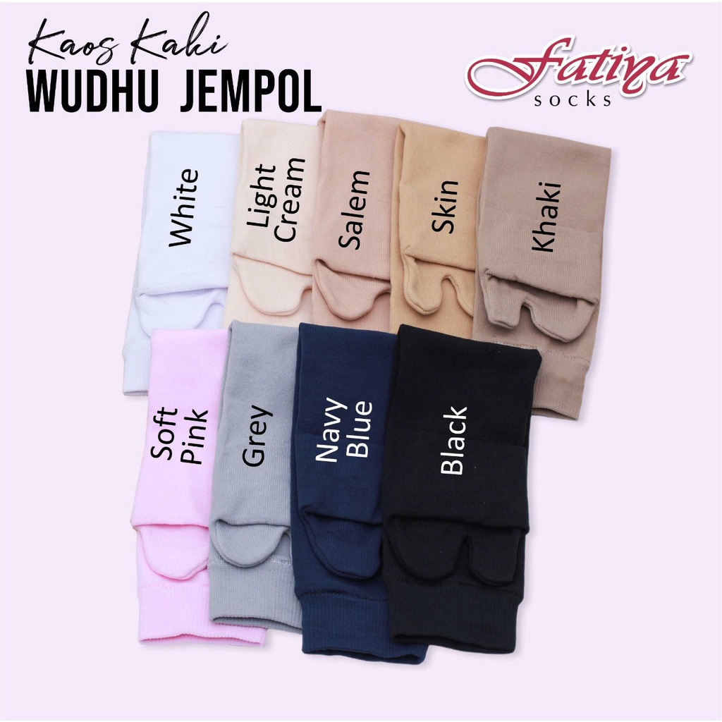 Fatiya Kaos  Kaki Muslimah Wudhu  Instan lKaos Kaki Umroh Haji lPerlengkapan Umroh lWanita Wudhu  Wupol