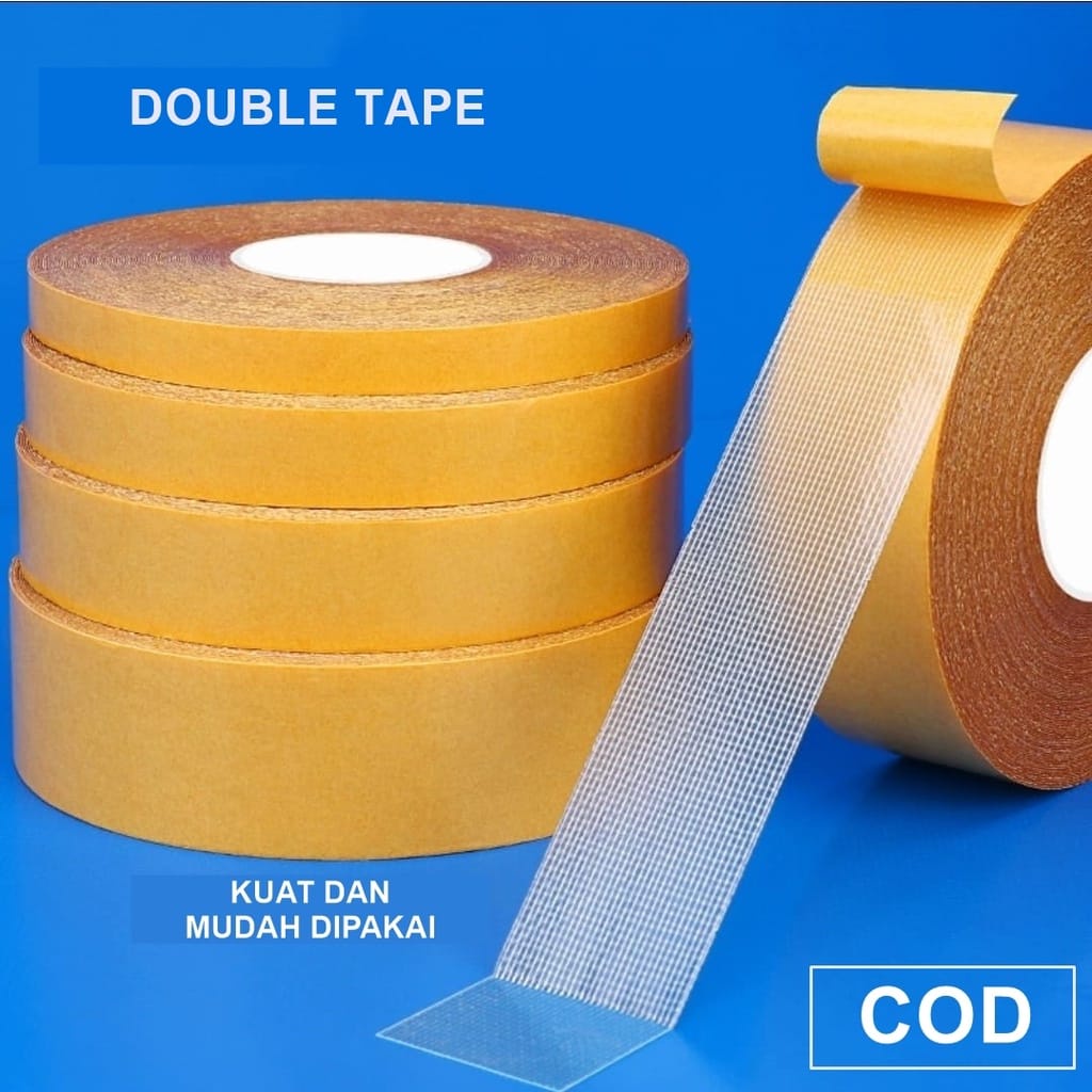 

Lakban Kain Dua Sisi Double Tape Kain 2 Sisi / isolasi Tape 5cmx10m