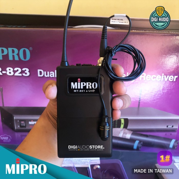 Speaker Portable Batre Cas Mic Clipon Wireless Microphone Mipro Ma101 #Original