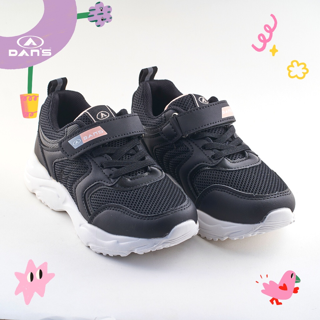 Dans Yelda Sepatu Sneakers Anak Perempuan - Black