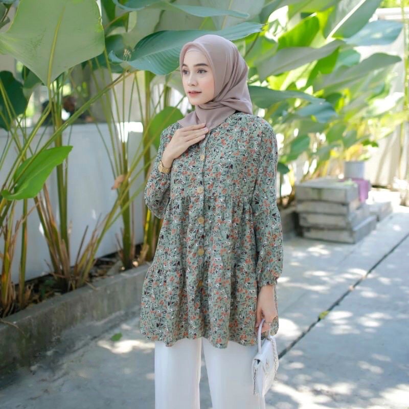 TUNIK MOTIF BUNGA/tunik bunga bunga/ TUNIK BUSUI FRIENDLY
