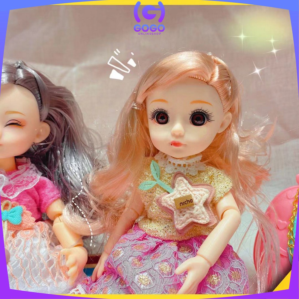 GOGO-M204 Mainan Boneka Anak Perempuan 2IN1 DIY Doll Boneka Princess Dress Boneka Putri Cewek Imut