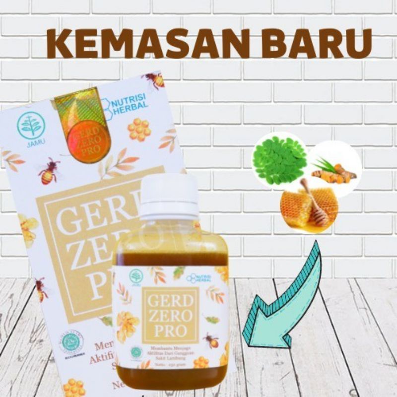 Madu Obat Asam Lambung Maag Herbal GERD ZERO PRO 250ml Herbal Original