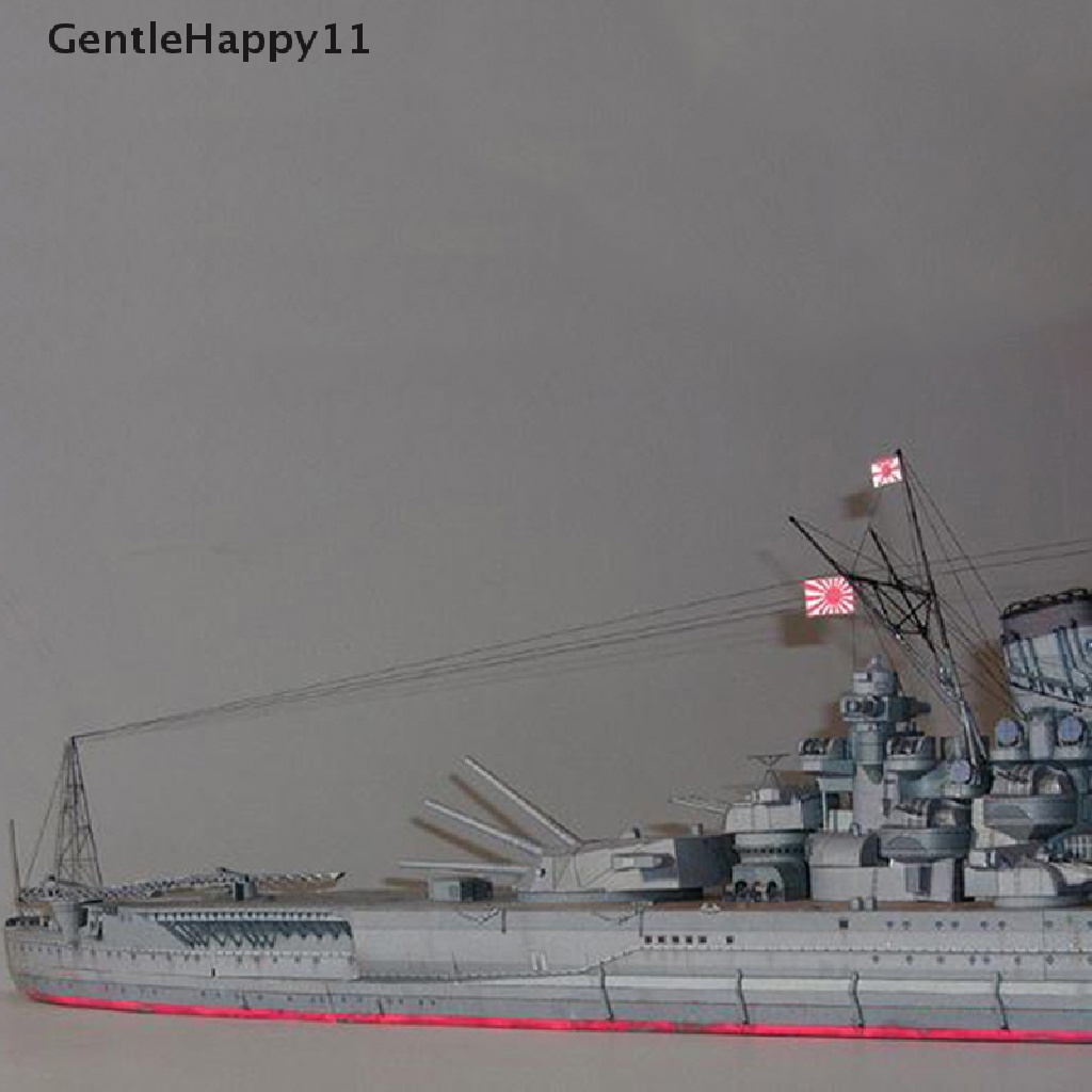 GentleHappy 1:250 Japan Yamato Battleship 3D Paper Model Cruiser Navigation Boat Model id