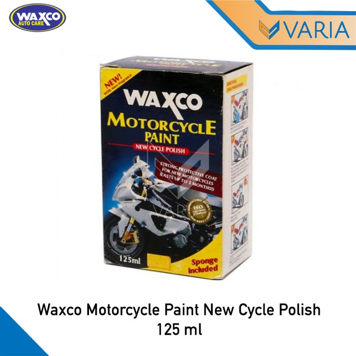 Waxco Motorcycle Paint New Cycle Polish 125 ml Poles Body Motor