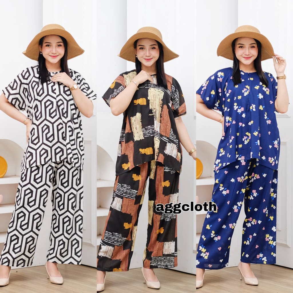 ONE SET WANITA AISYAH RAYON BEST SELLER LD 120