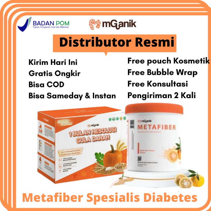 METAFIBER  Mganik Ori Metafiber Obat Gula Darah Dan Diabetes