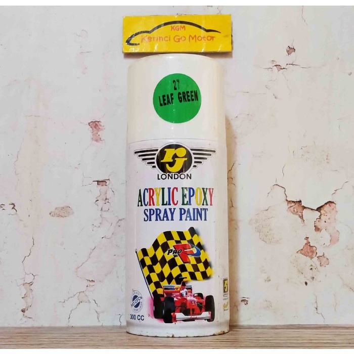RJ LONDON SPRAY PAINT CAT SEMPROT LEAF GREEN BS3-B27 300cc