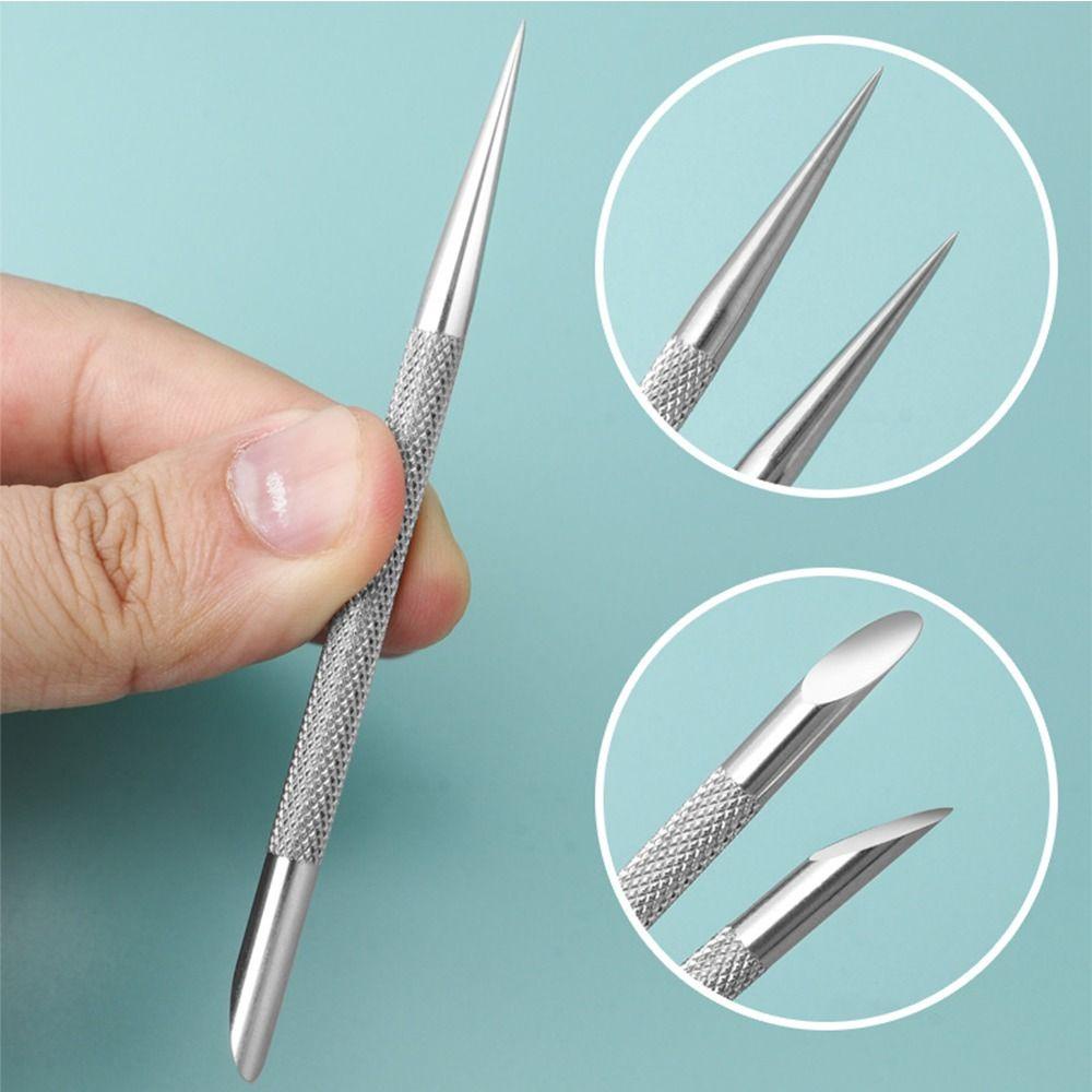 Preva 2PCs Pendorong Kutikula New Sticks Alat Manicure Tool Manicures Remover