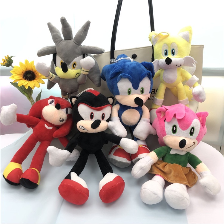 Boneka Sonic The Hedgehog Bahan Katun PP Untuk Hadiah Ulang Tahun Anak