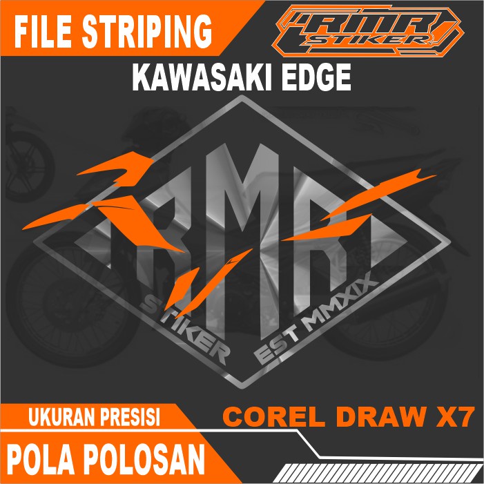 Pola File / Mentahan Striping Kawasaki EDGE