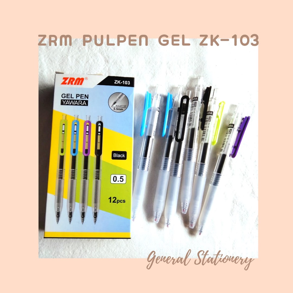 

ZRM Gel Pen ZK-103 (Yawara) / 1 pcs (Bolpoin Gel ZRM ZK-103 Yawara /1pcs)