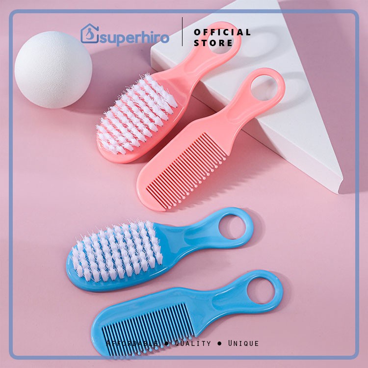 Sisir Bayi Hair Brush And Comb Set Baby 2 in 1